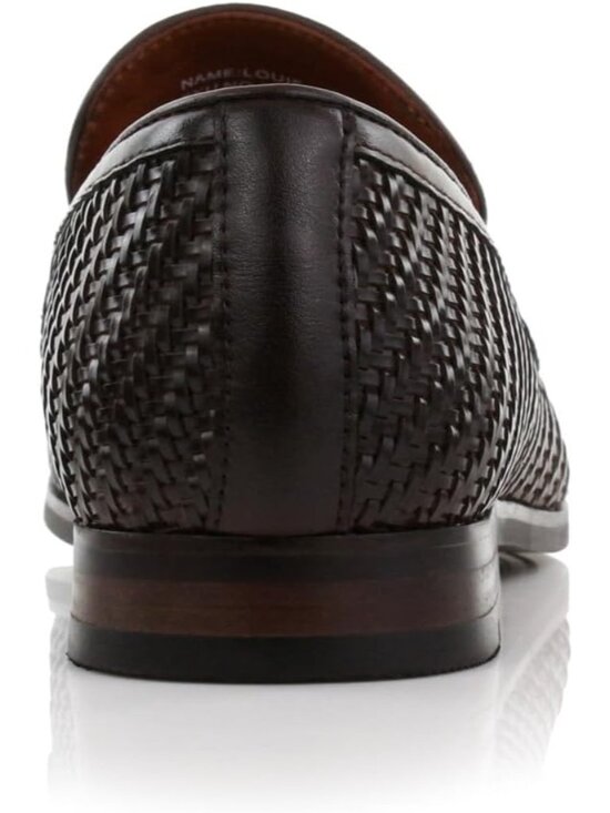 Men\'s Brown Woven Synthetic Classic Penny Loafers & Slip-On Dress Shoes main image 7